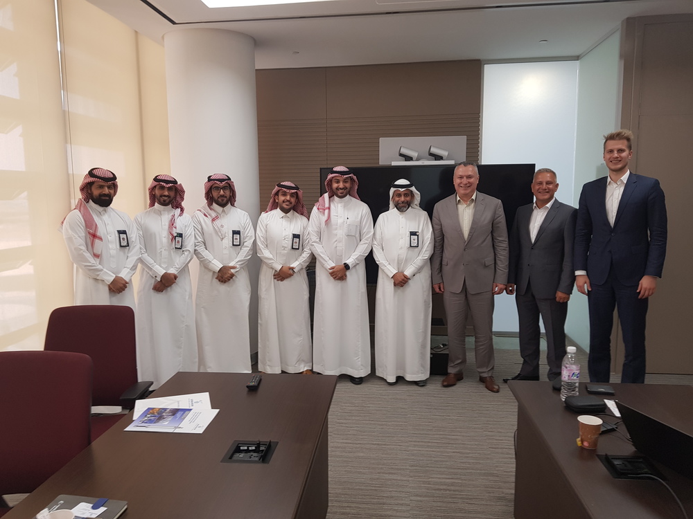 Participants of the business meeting in Saudi Electricity Company